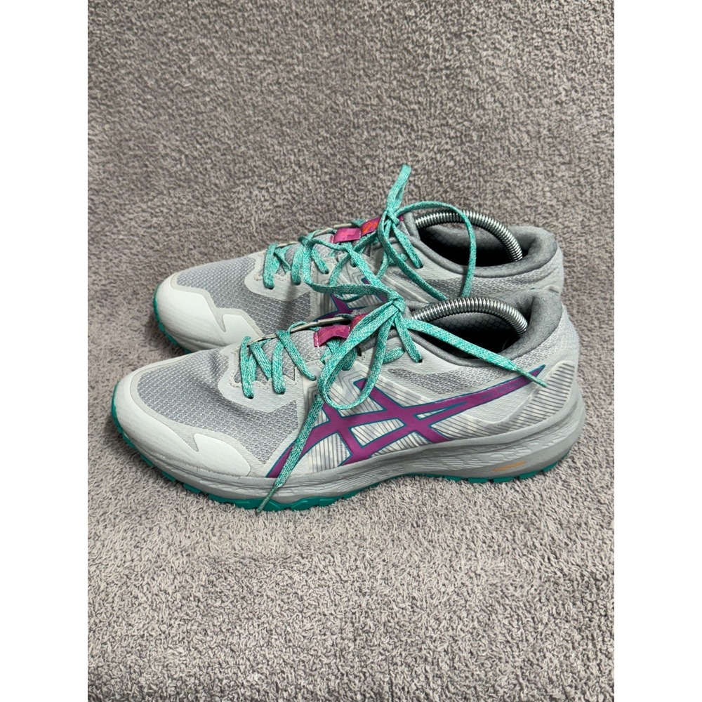 ASICS Gel-Sonoma 6 Women's Trail Running Shoes Gray Teal Purple Size 10 (EU 42)